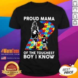 Top Proud Autism Mama Of The Toughest 5 Shirt