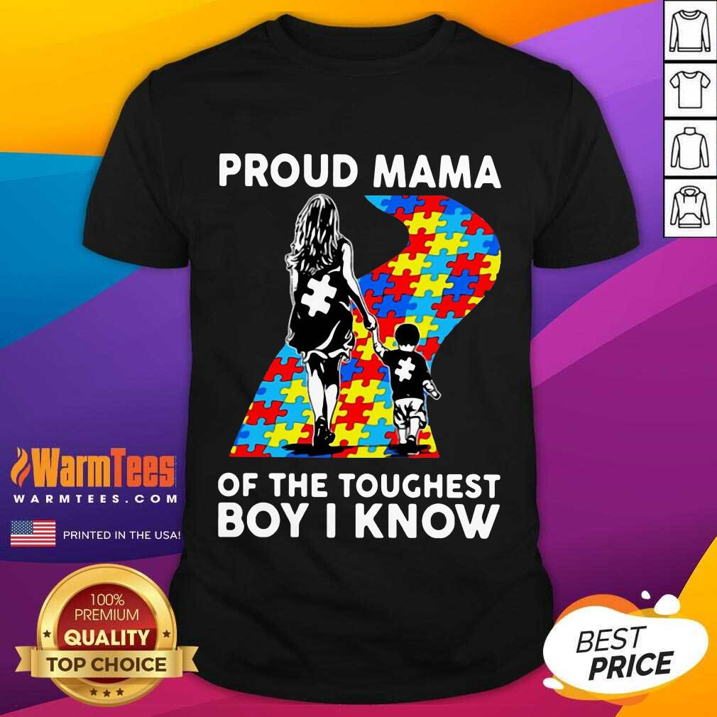 Top Proud Autism Mama Of The Toughest 5 Shirt
