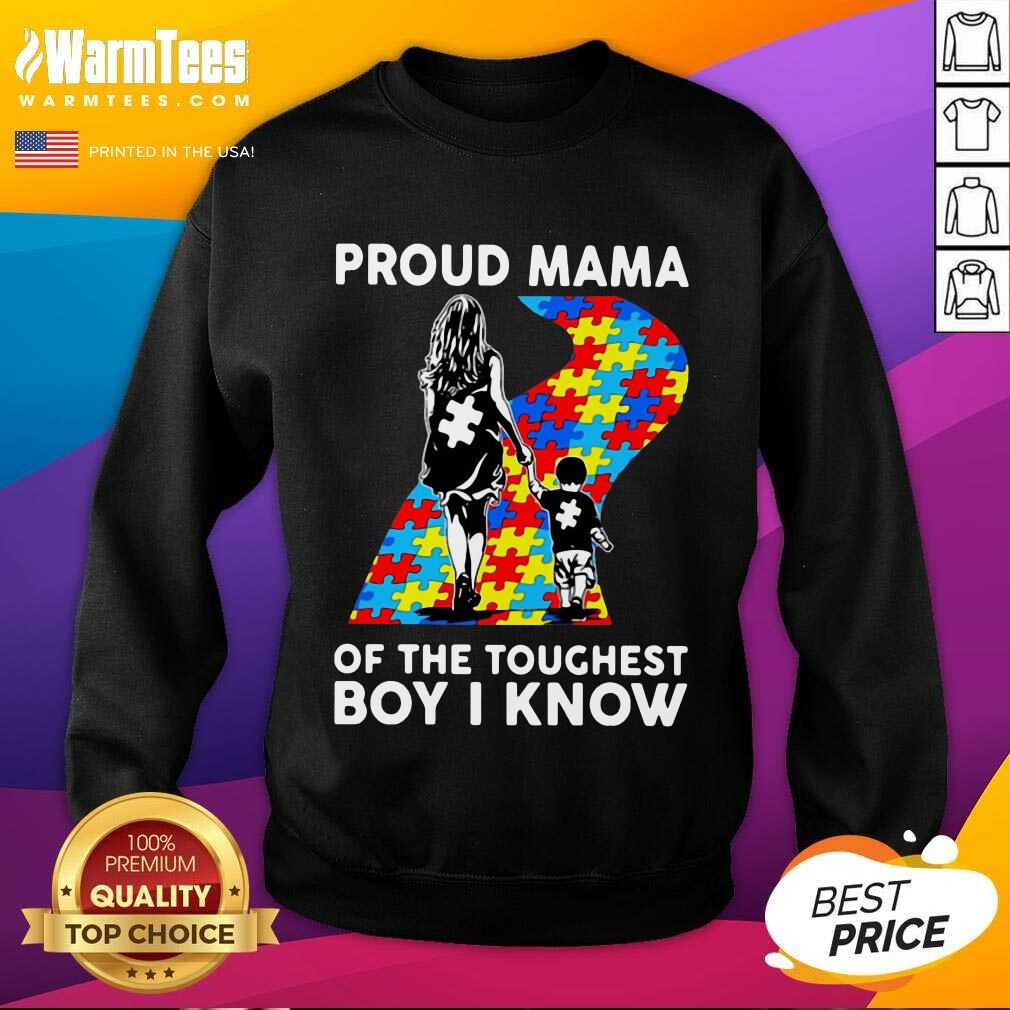 Top Proud Autism Mama Of The Toughest 5 Shirt - Image 4