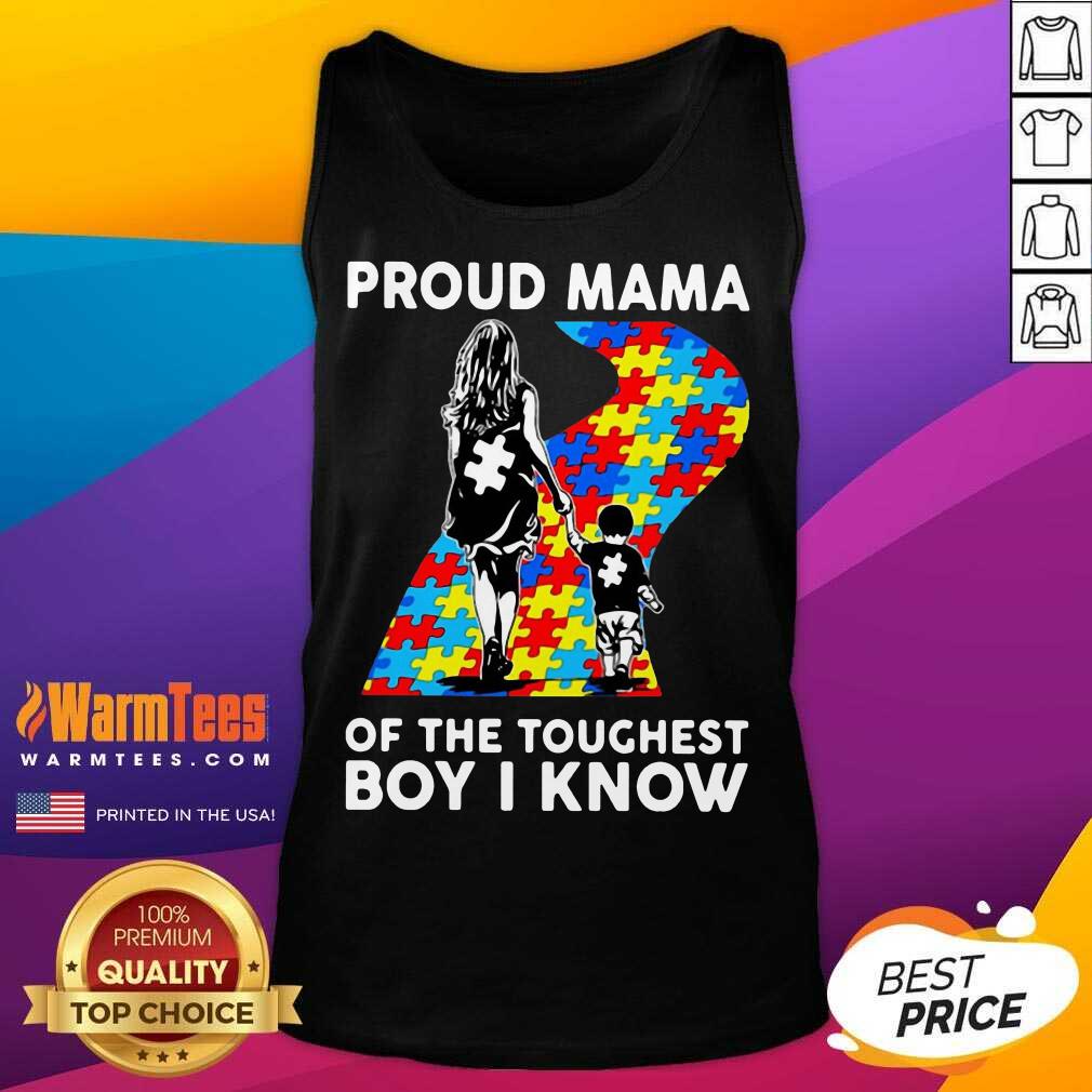Top Proud Autism Mama Of The Toughest 5 Shirt - Image 3