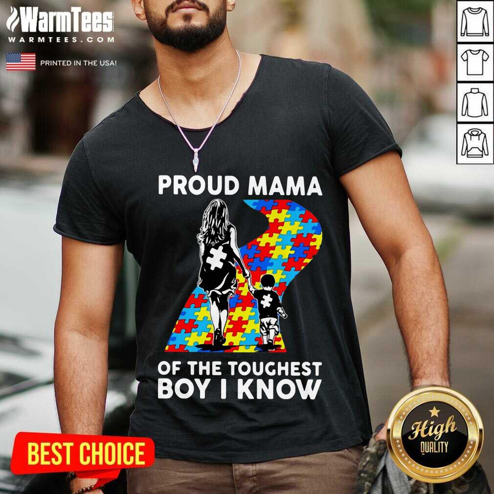Top Proud Autism Mama Of The Toughest 5 Shirt - Image 2