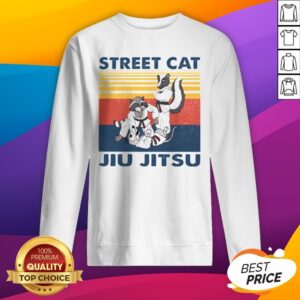 Alternative view of Top Raccoon Street Cat Jiu Jitsu Vintage Retro Shirt