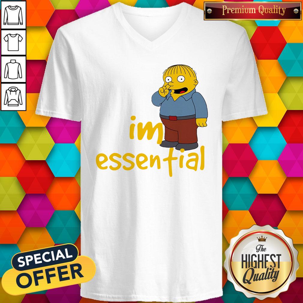 Top Ralph Wiggum Picking Nose I’m Essential Shirt - Image 3