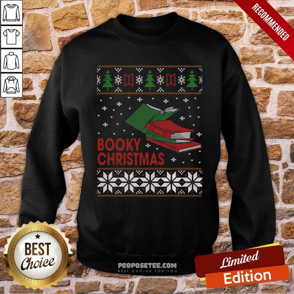 Top Reading Books Heartbeat Booky Christmas Shirt - Image 5
