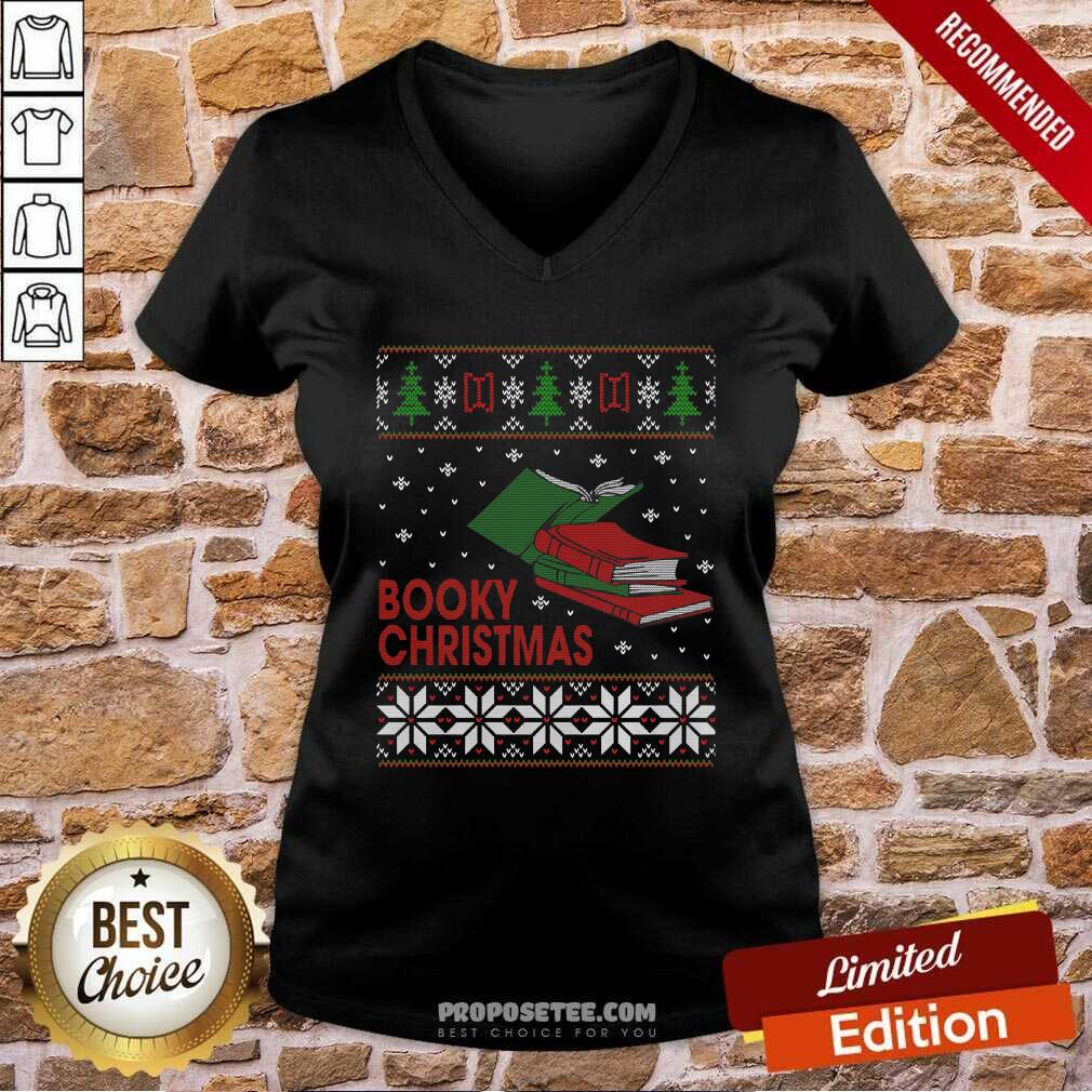 Top Reading Books Heartbeat Booky Christmas Shirt - Image 3