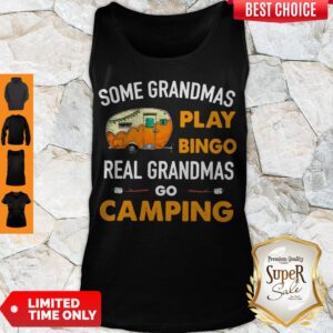 Alternative view of Top Real Grandmas Go Camping Shirt
