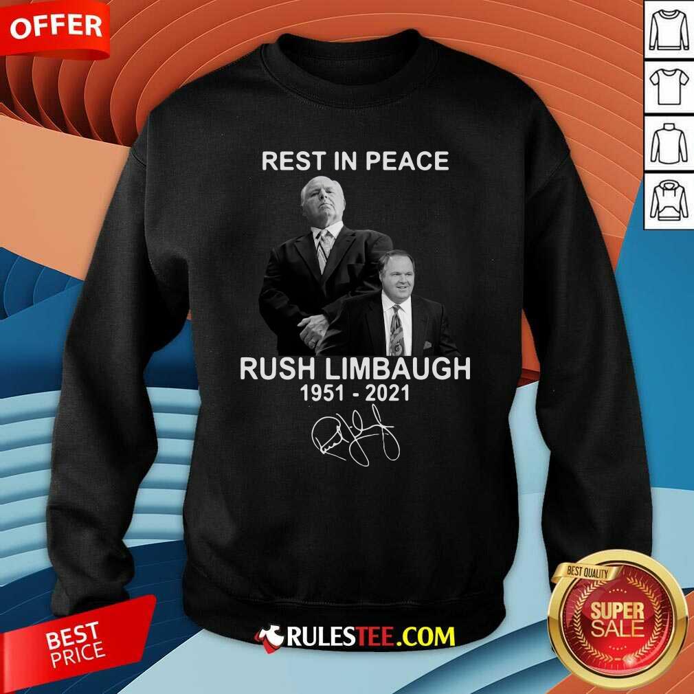 Top Rest In Peace Rush Limbaugh 1951 2021 Signature Shirt - Image 5