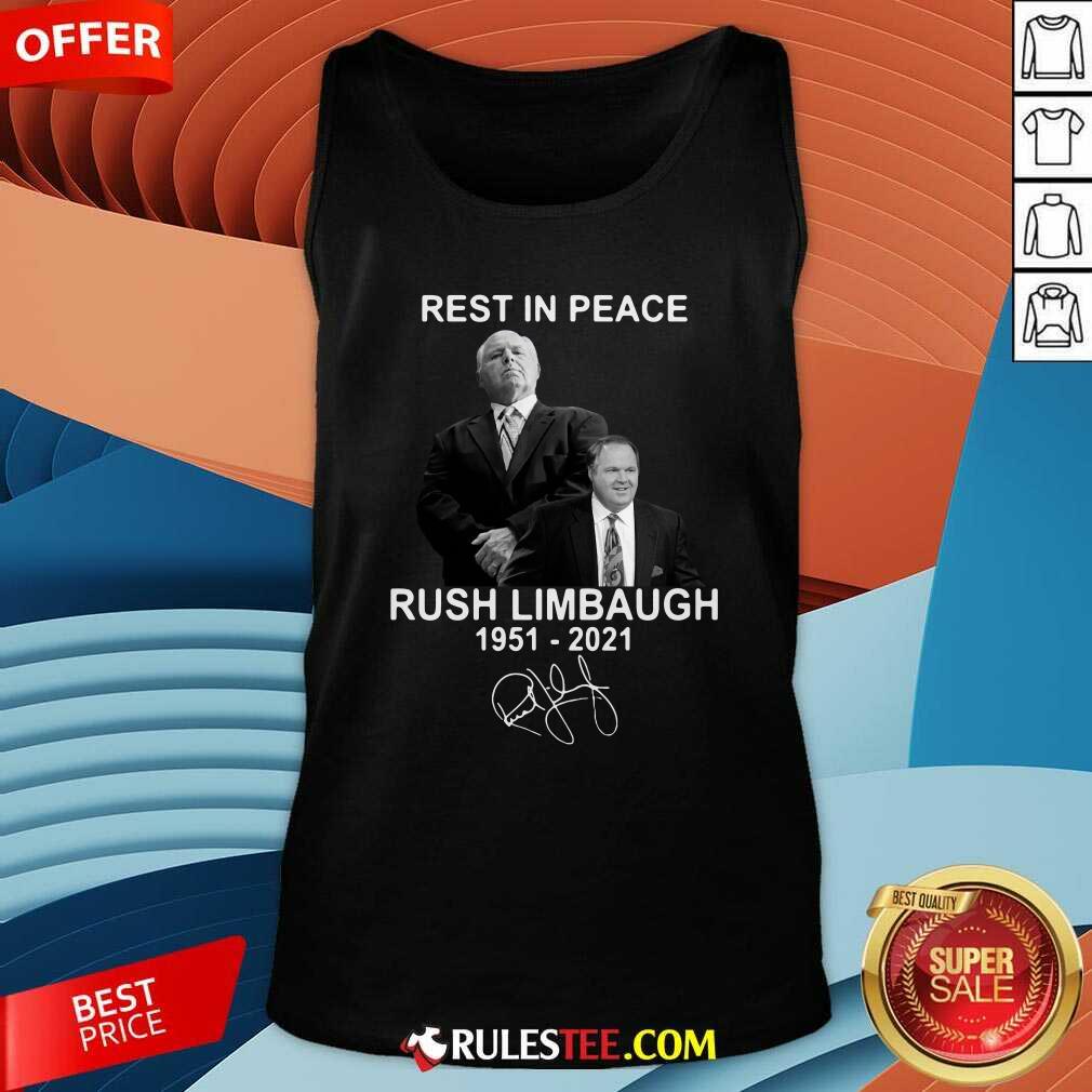 Top Rest In Peace Rush Limbaugh 1951 2021 Signature Shirt - Image 4
