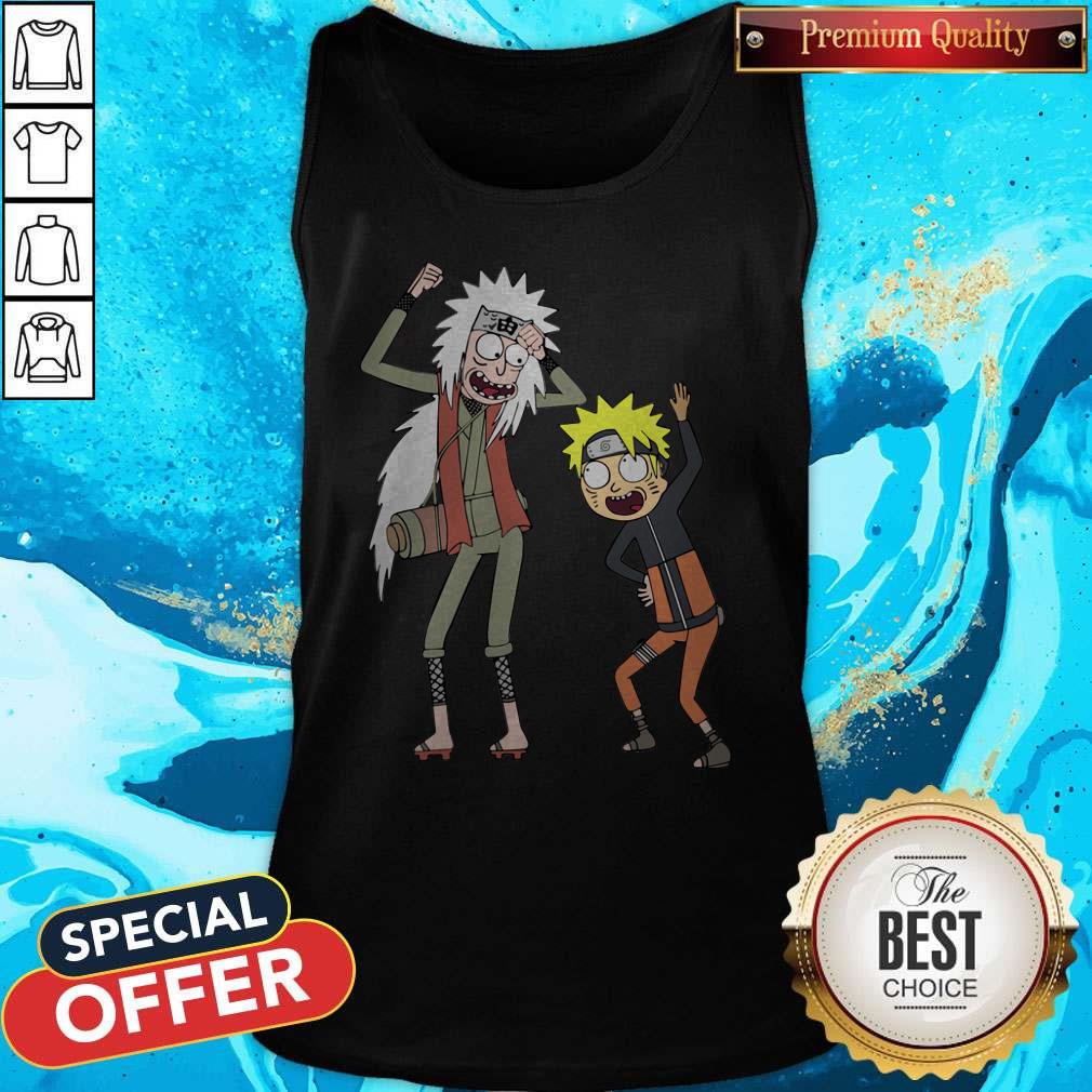 Top Rick And Morty Mashup Naruto And Jiraiya Halloween Shirt - Image 5