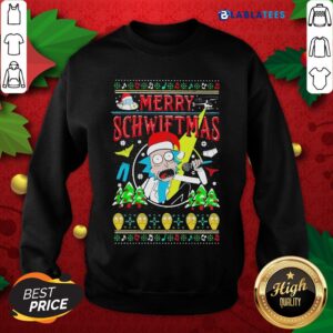 Alternative view of Top Rick Sanchez Santa Merry Schwiftmas Ugly Christmas Shirt