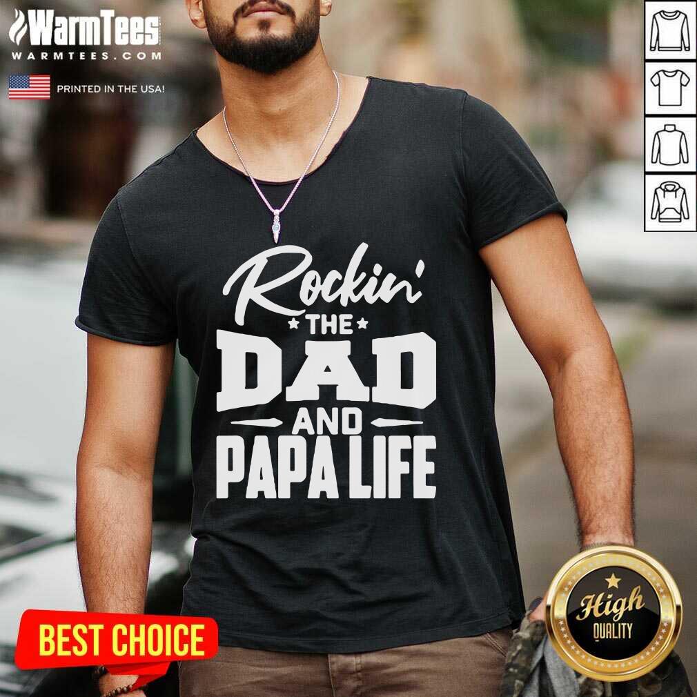 Top Rockin’ The Dad And Papalife Shirt - Image 5