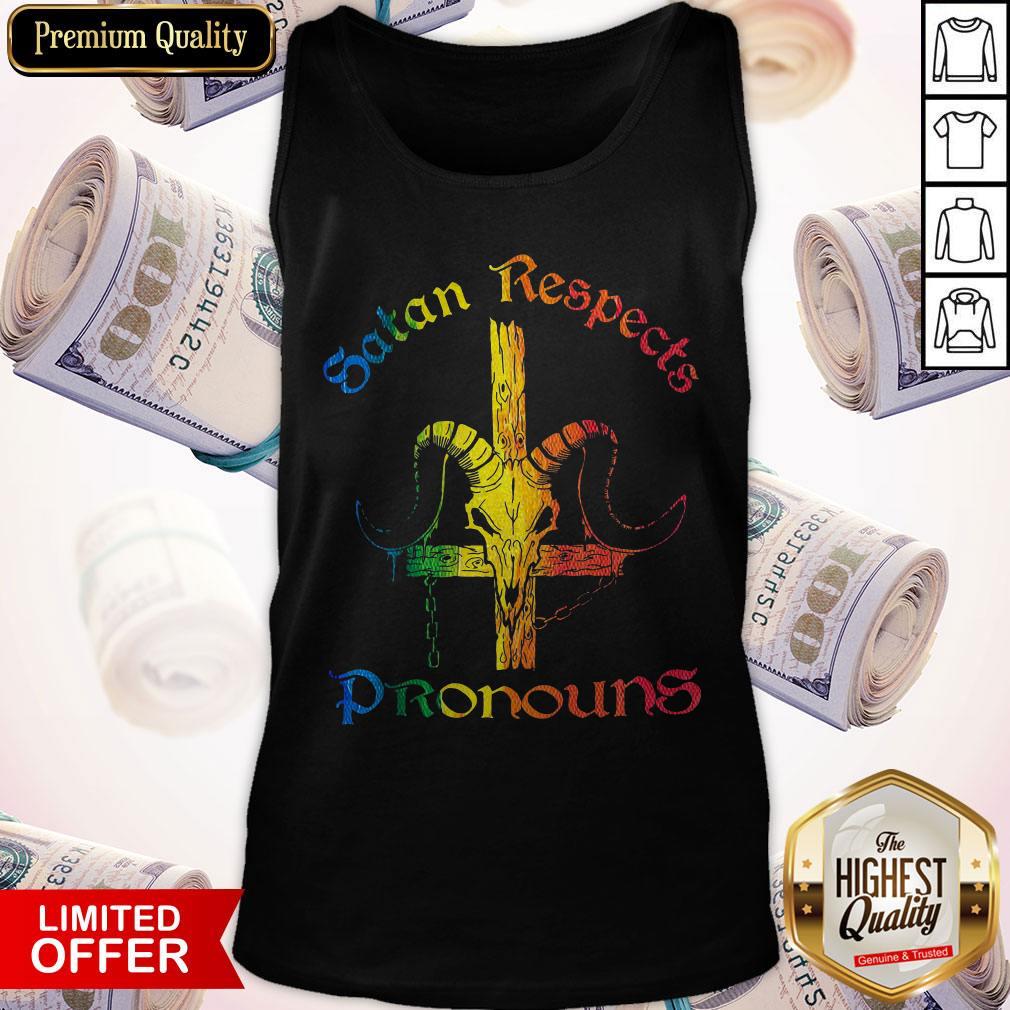 Top Satan Respects Pronouns Shirt - Image 4