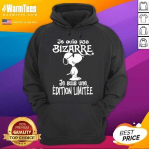 Alternative view of Top Snoopy Je Suis Pas Bizarre Shirt