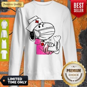 Alternative view of Top Snoopy Strong Nurse Mask Shirt