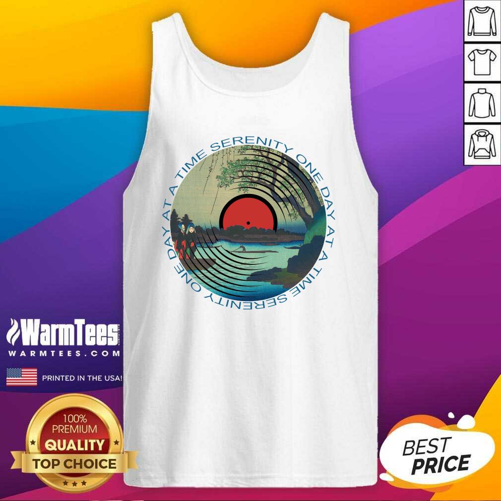 Top Sobriety Serenity One Day At A Time AA Sober Shirt - Image 4