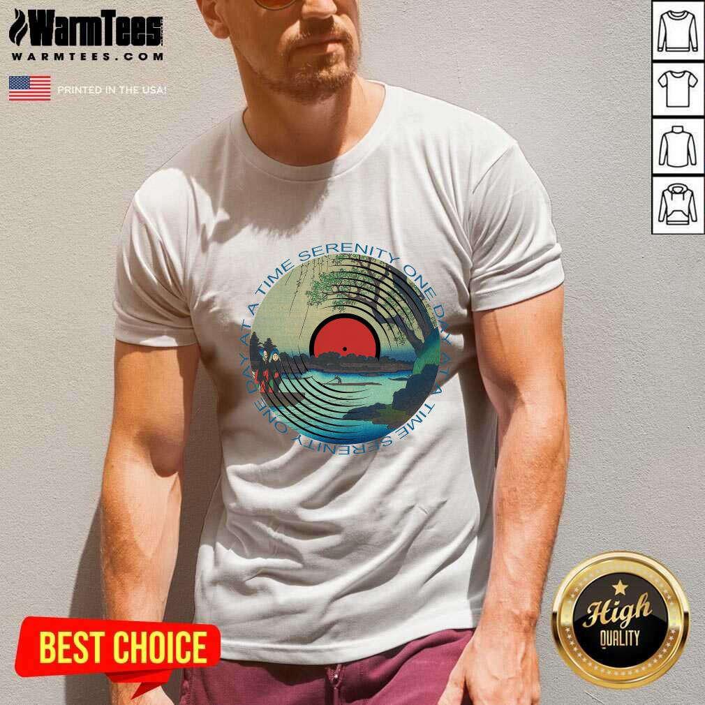 Top Sobriety Serenity One Day At A Time AA Sober Shirt - Image 5