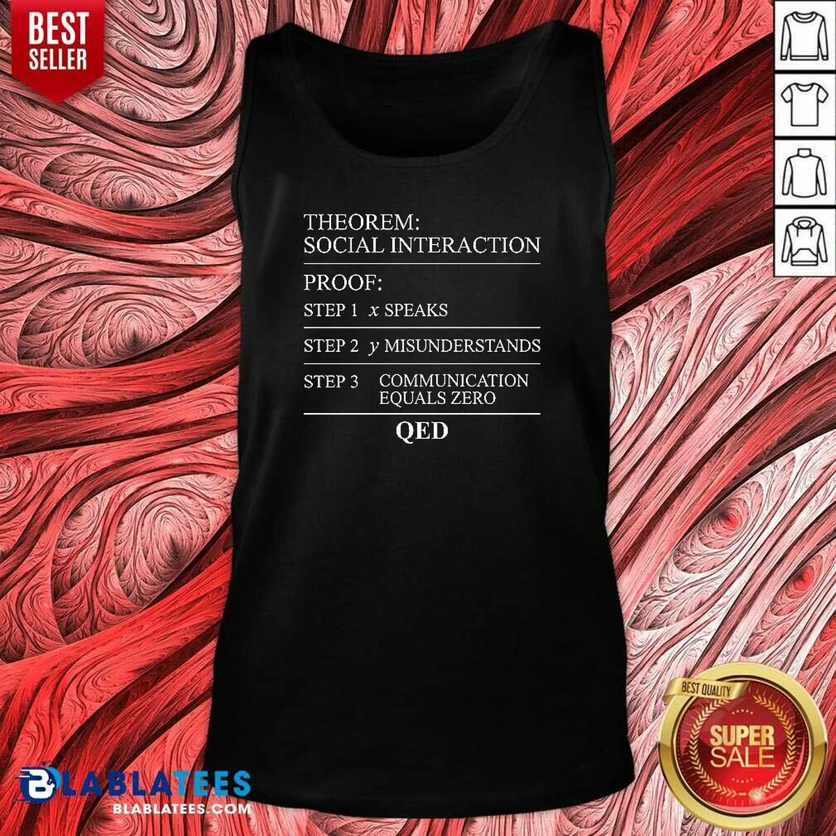 Top Social Interaction Theorem Math Proof Introvert Shirt - Image 5