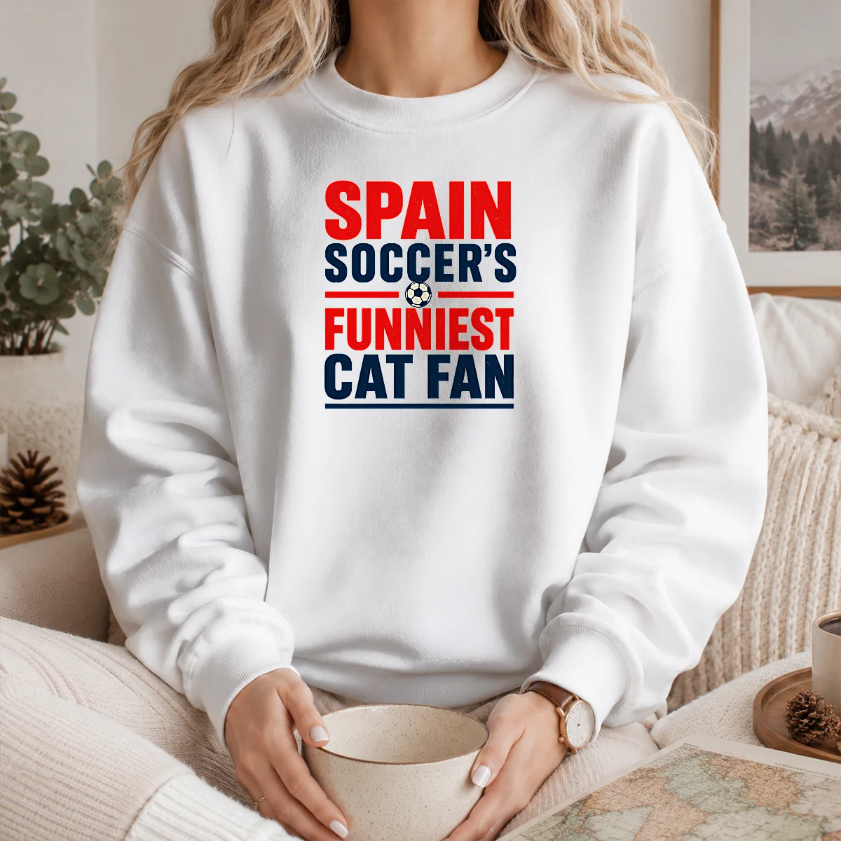 Top Spain Soccer Cat Meme Funny Minimalist Shirt - Image 4