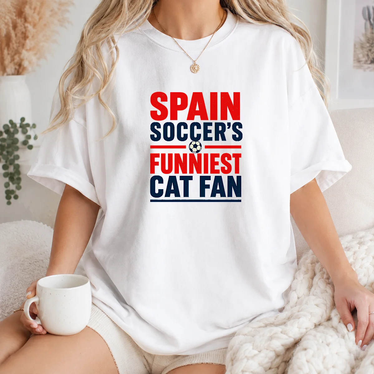 Top Spain Soccer Cat Meme Funny Minimalist Shirt