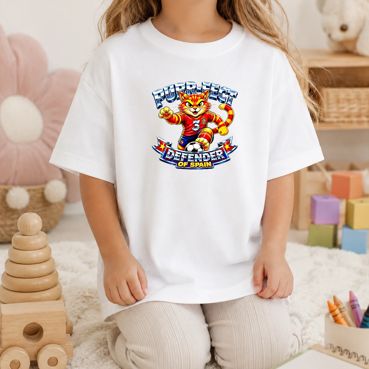 Top Spain Soccer Cat Meme Purr Fect Defender YK Shirt - Image 9