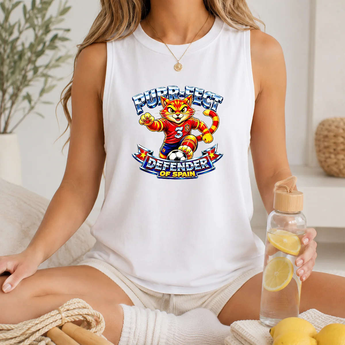 Top Spain Soccer Cat Meme Purr Fect Defender YK Shirt - Image 6
