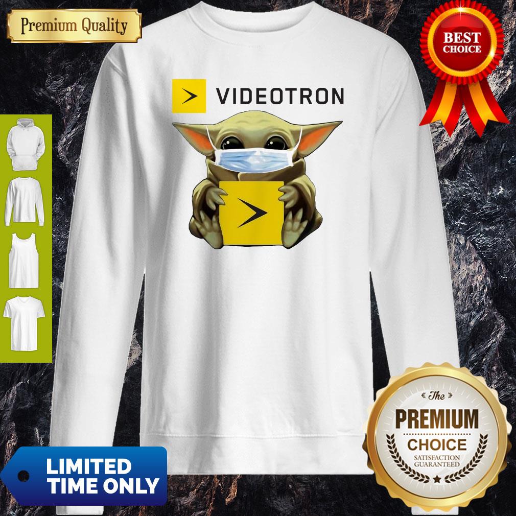 Top Star Wars Baby Yoda Hug Videotron Mask Covid-19 Shirt - Image 5