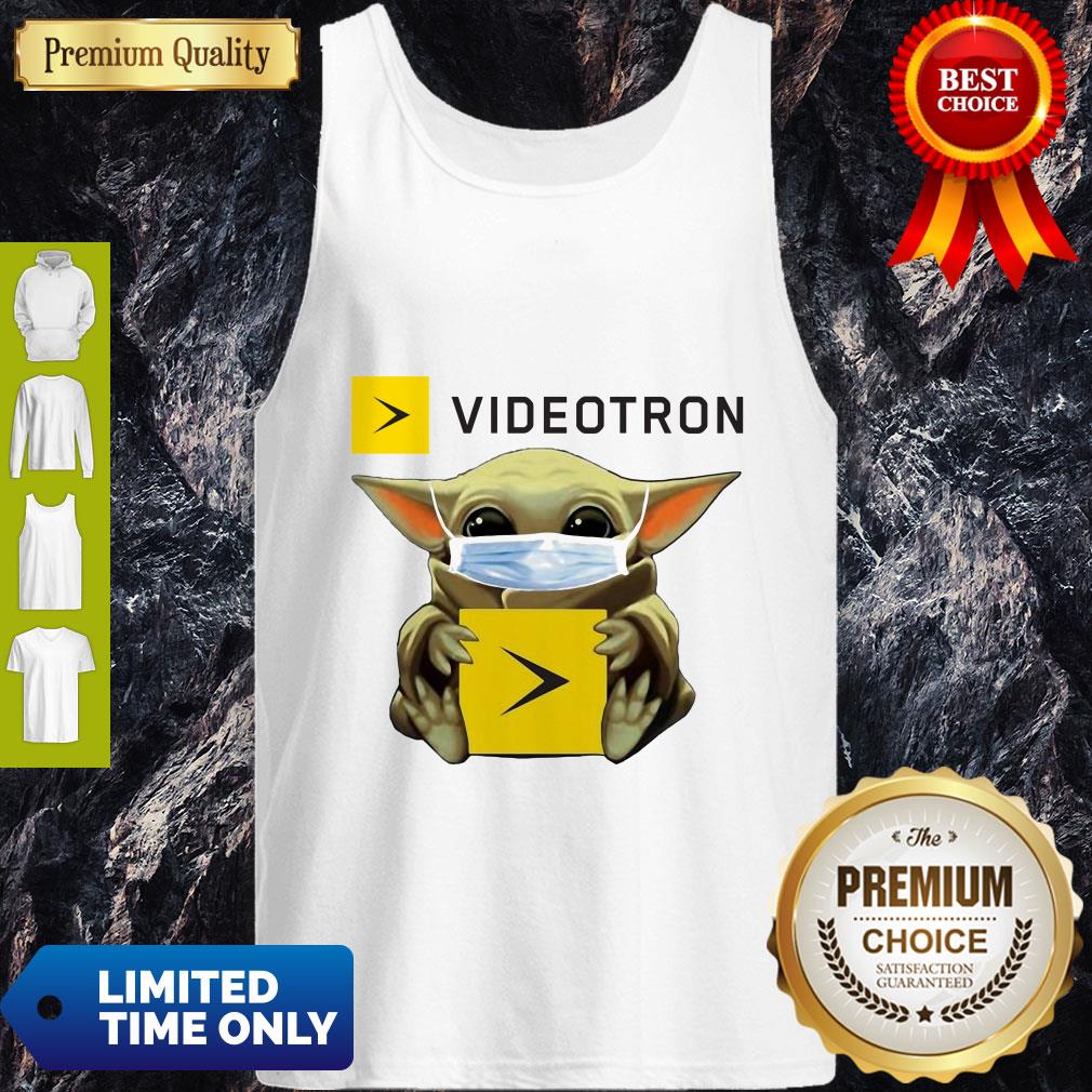 Top Star Wars Baby Yoda Hug Videotron Mask Covid-19 Shirt - Image 4