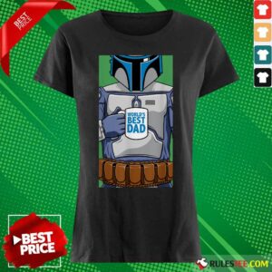 Alternative view of Top Star Wars Jango Fett World’s Best Dad Portrait Father’s Day Shirt