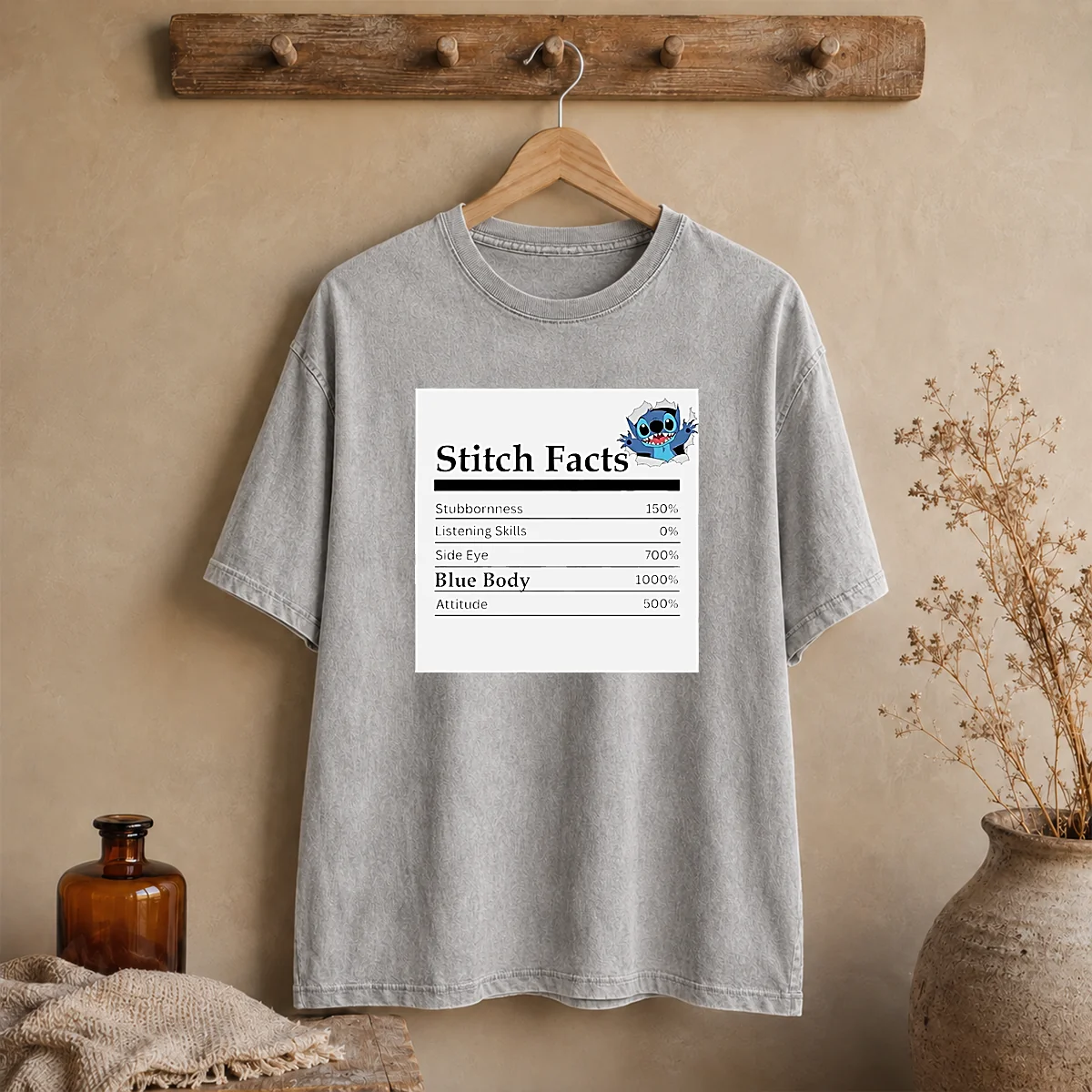 Top Stitch Facts Stubbornness Listening Skills Side Eye Blue Body Attitude Shirt - Image 8