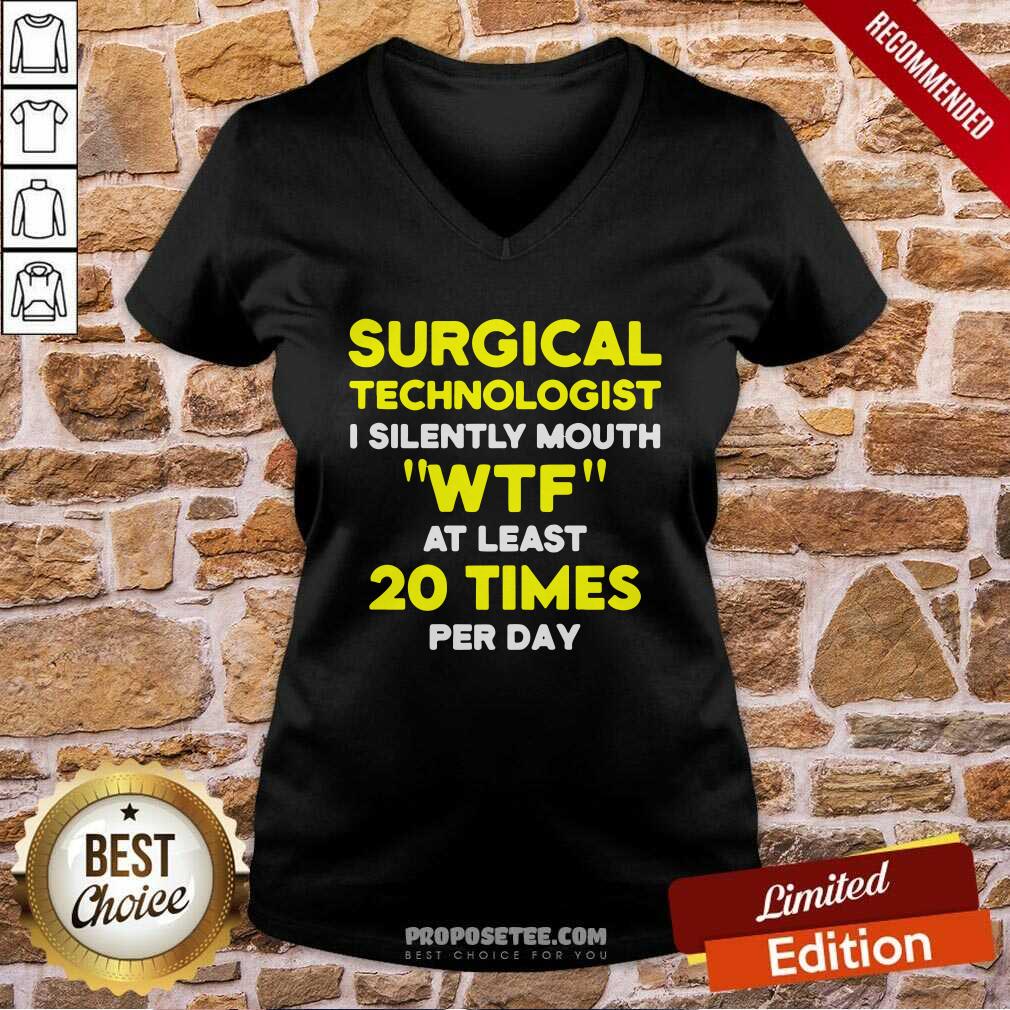 Top Surgical Technologist Mouth Scrub Tech Shirt - Image 3