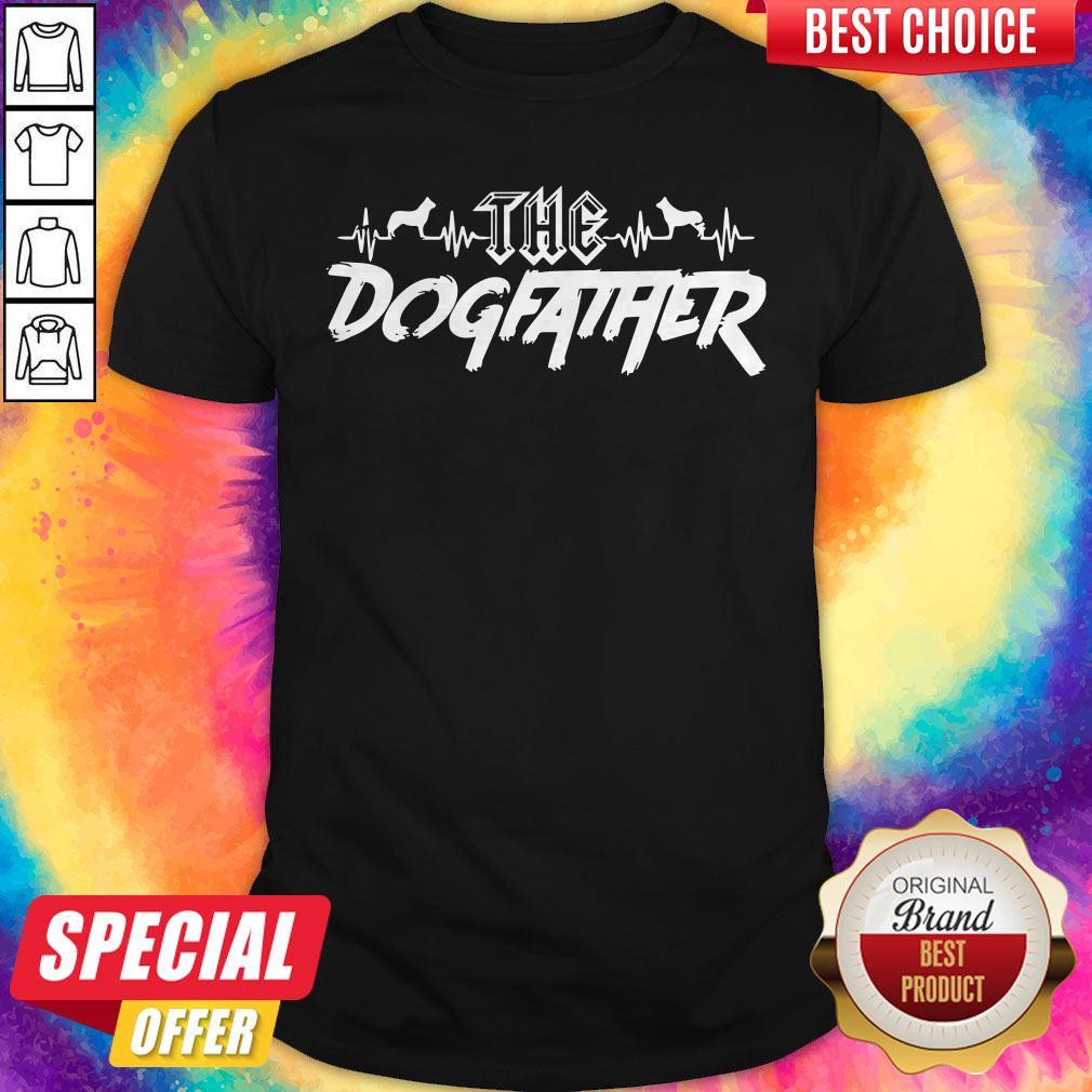 Top The Dogfather Dog Dad Fathers Day Shirt