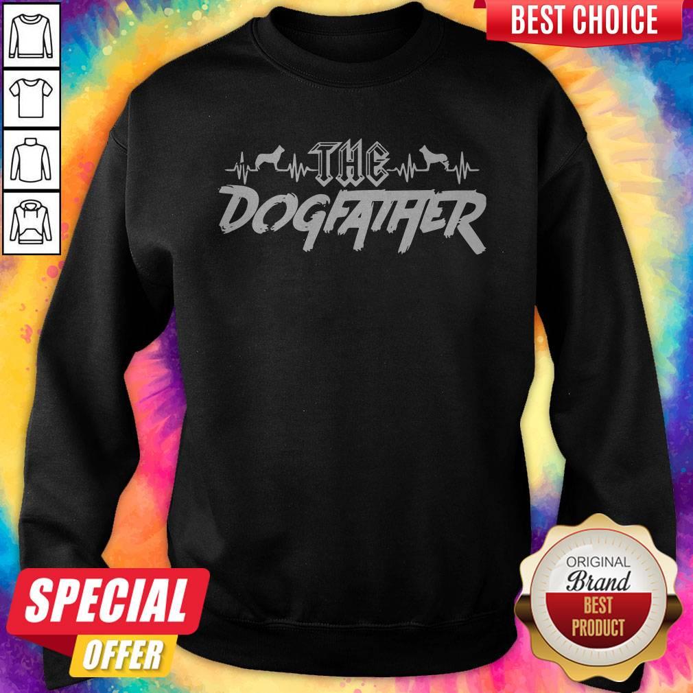 Top The Dogfather Dog Dad Fathers Day Shirt - Image 4