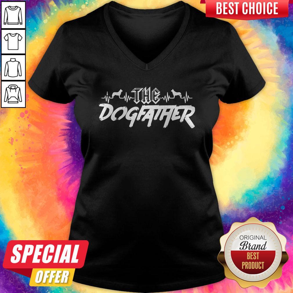 Top The Dogfather Dog Dad Fathers Day Shirt - Image 2