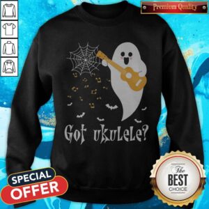 Alternative view of Top The Ghost Got Ukulele Halloween Shirt
