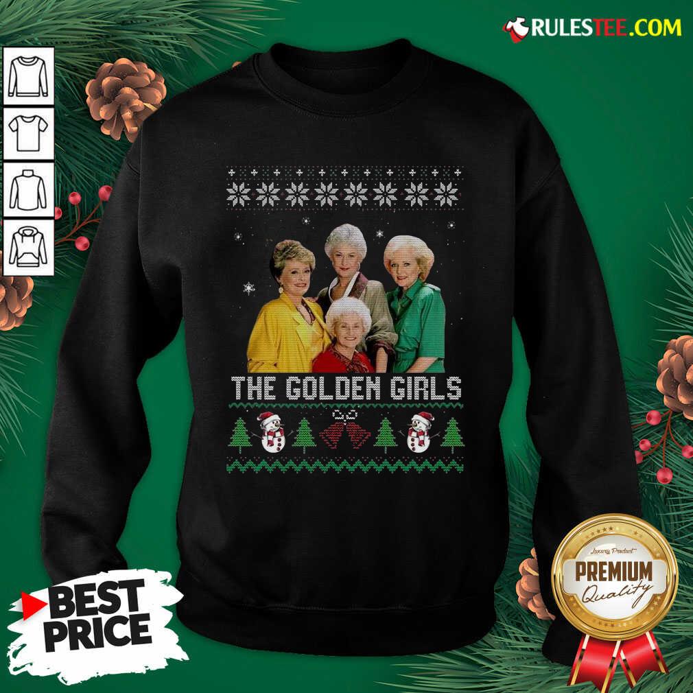 Top The Golden Girls Ugly Merry Christmas Shirt - Image 5