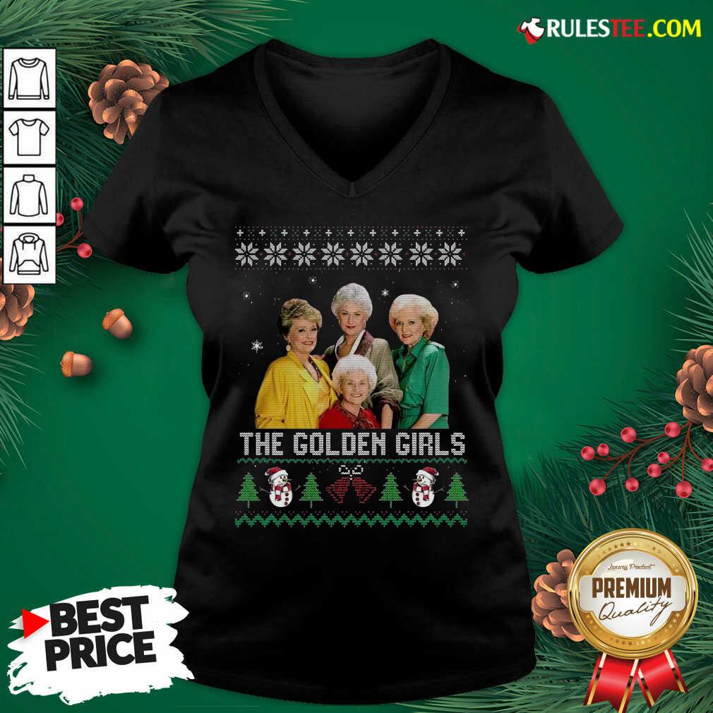 Top The Golden Girls Ugly Merry Christmas Shirt - Image 3