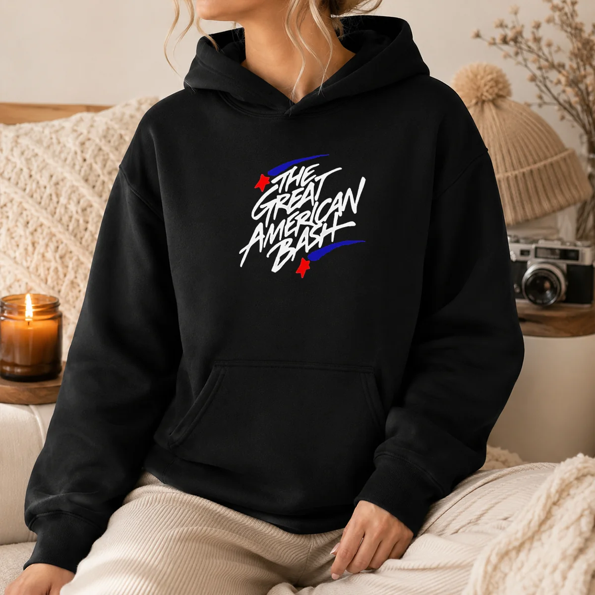 Top The Great American Bash WWE Wrestling Event Logo Shirt - Image 5