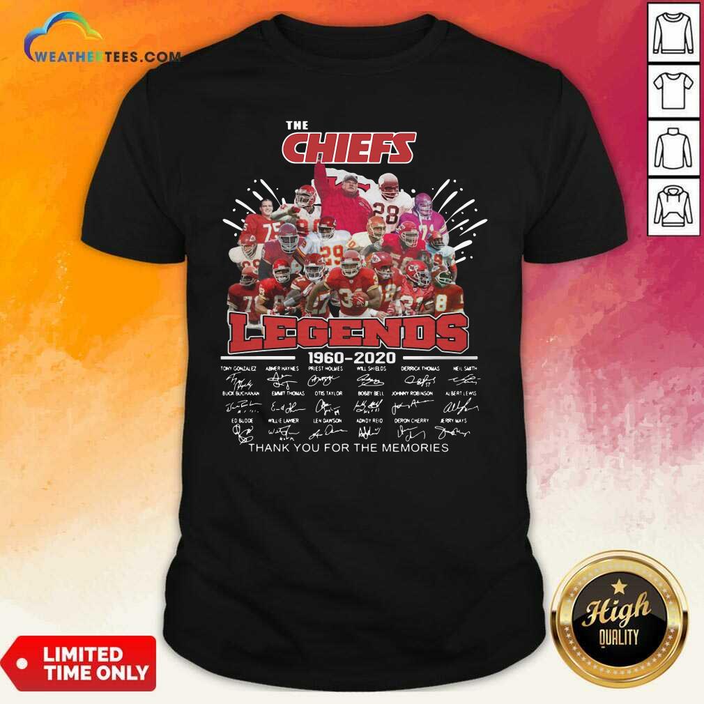 Top The Kansas City Chiefs Legends 1960 2020 Signatures Shirt
