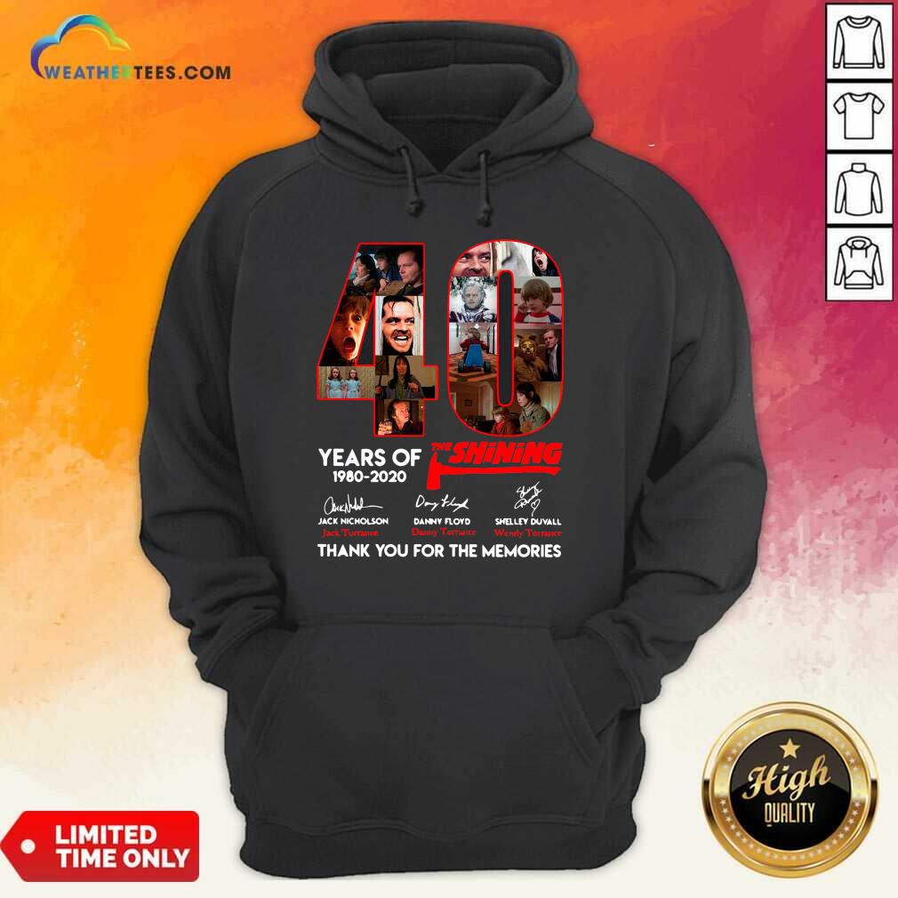 Top The Shining 40 Years Thank You For The Memories Signatures Shirt - Image 5