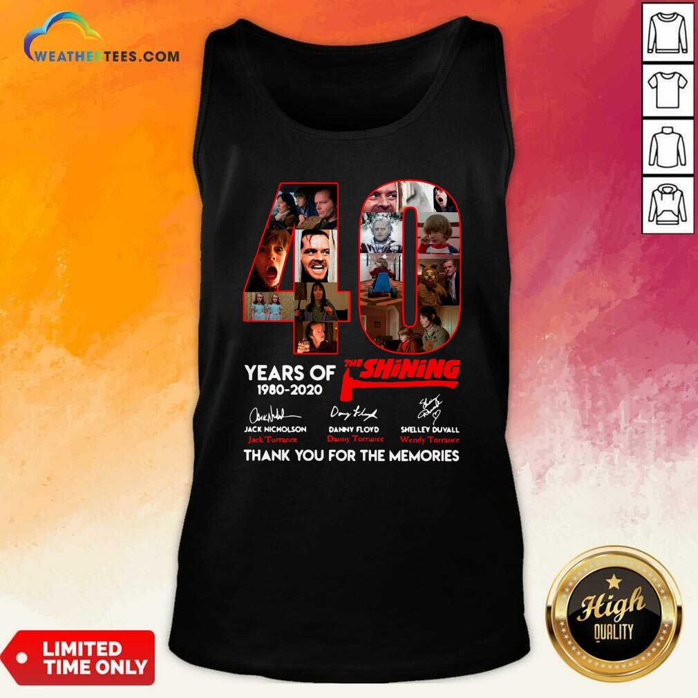 Top The Shining 40 Years Thank You For The Memories Signatures Shirt - Image 4