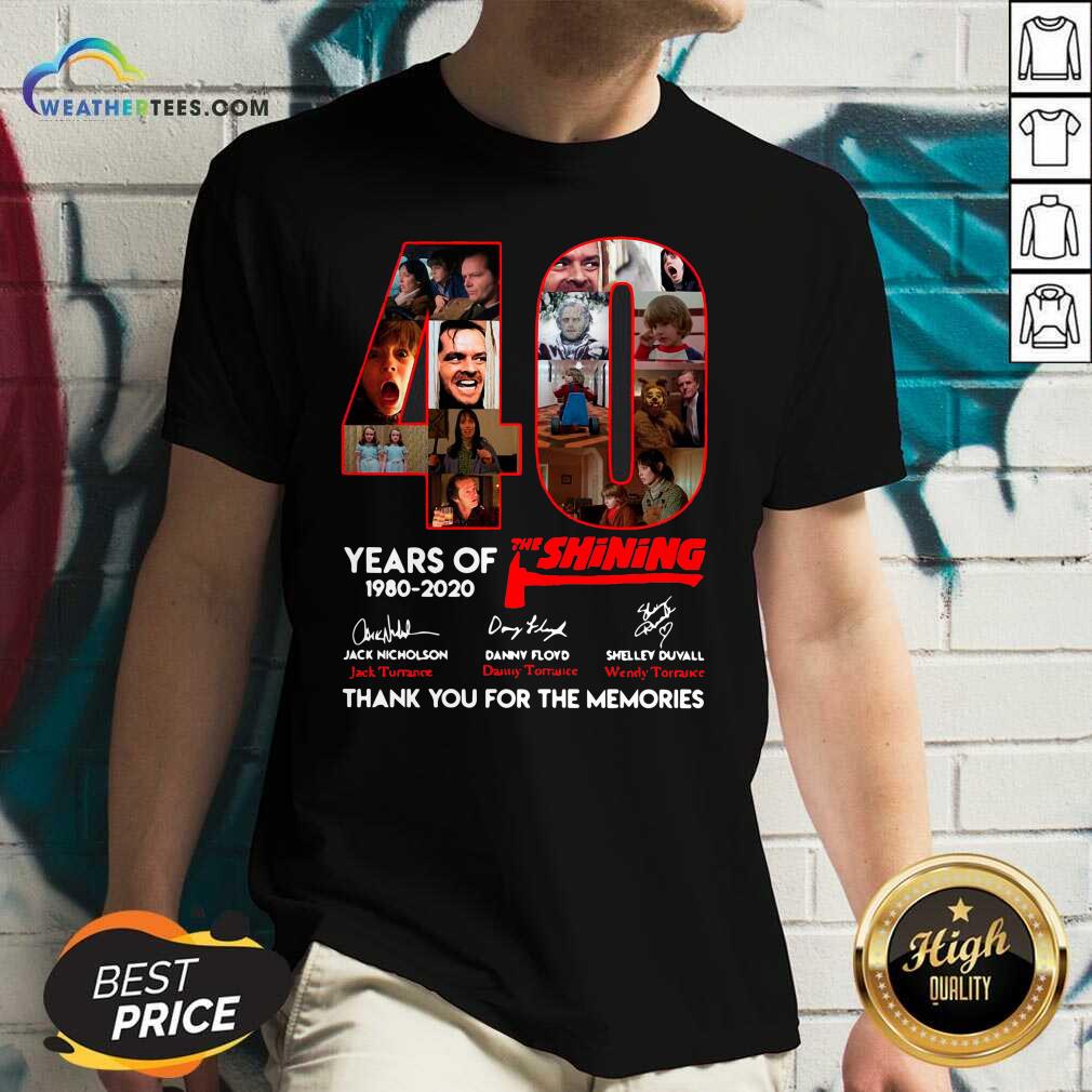 Top The Shining 40 Years Thank You For The Memories Signatures Shirt - Image 3