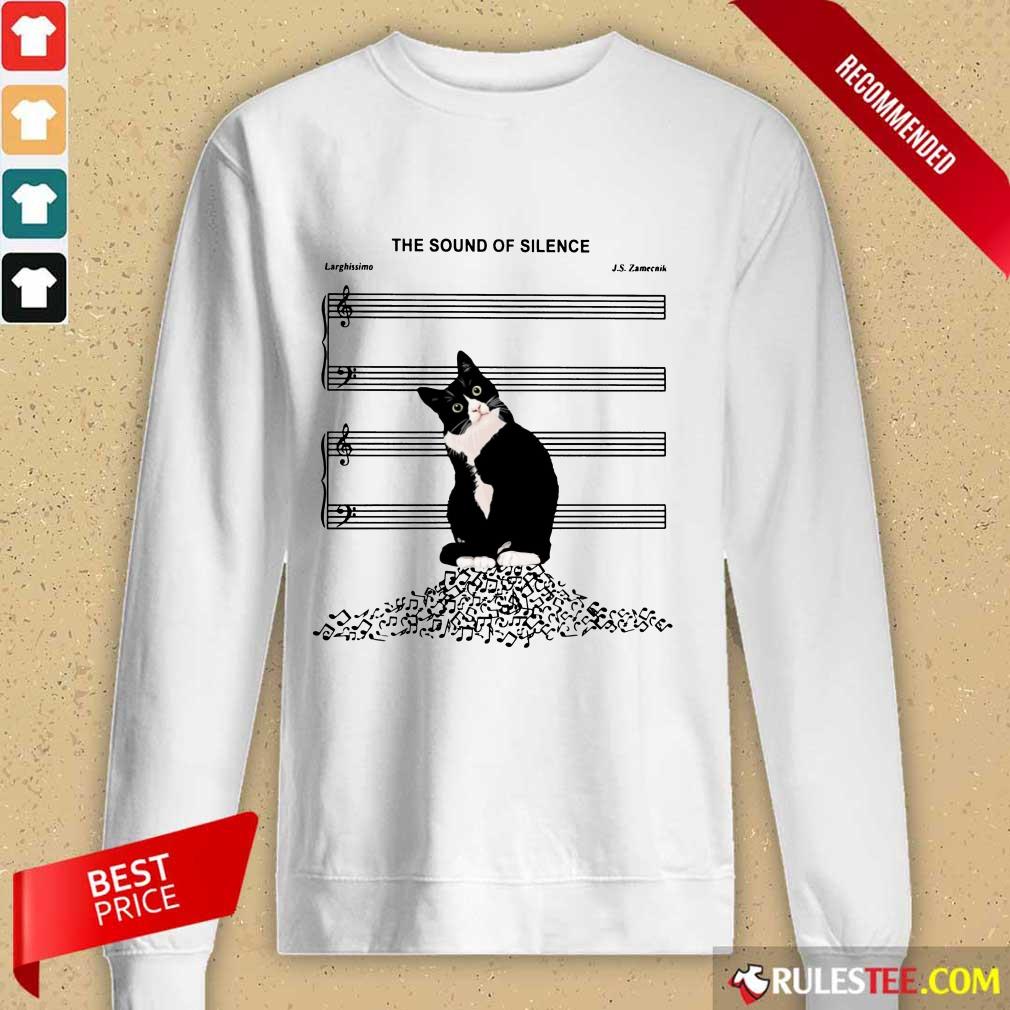 Top The Sound Of Silence Music And Cats Lover Shirt - Image 2