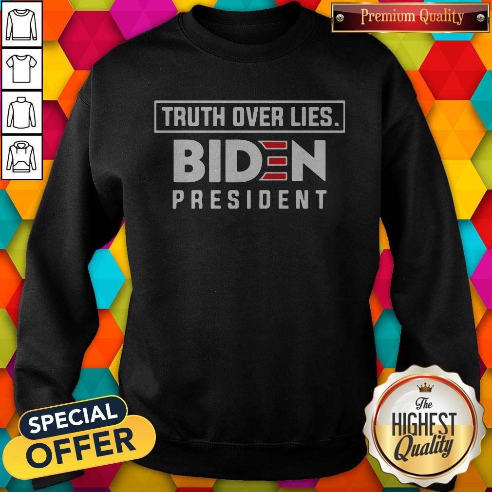 Top Truth Over Lies Joseph Biden 2020 President Campaign Shirt - Image 2