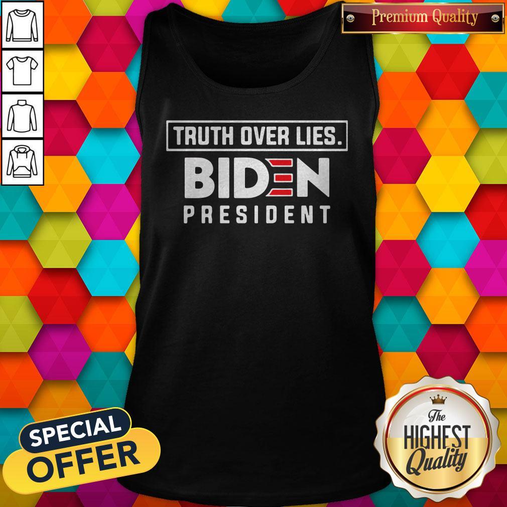 Top Truth Over Lies Joseph Biden 2020 President Campaign Shirt - Image 3