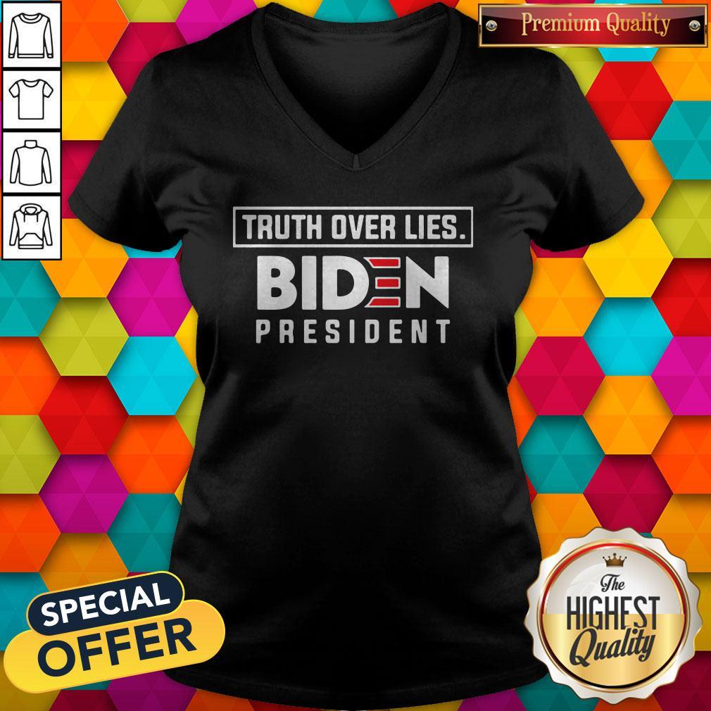 Top Truth Over Lies Joseph Biden 2020 President Campaign Shirt - Image 4