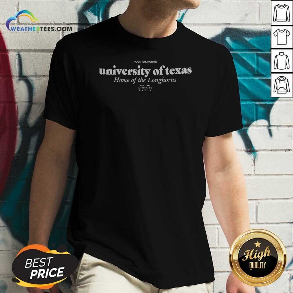 Top University Of Texas Home Of The Longhorns Hook Em Horns Shirt - Image 5