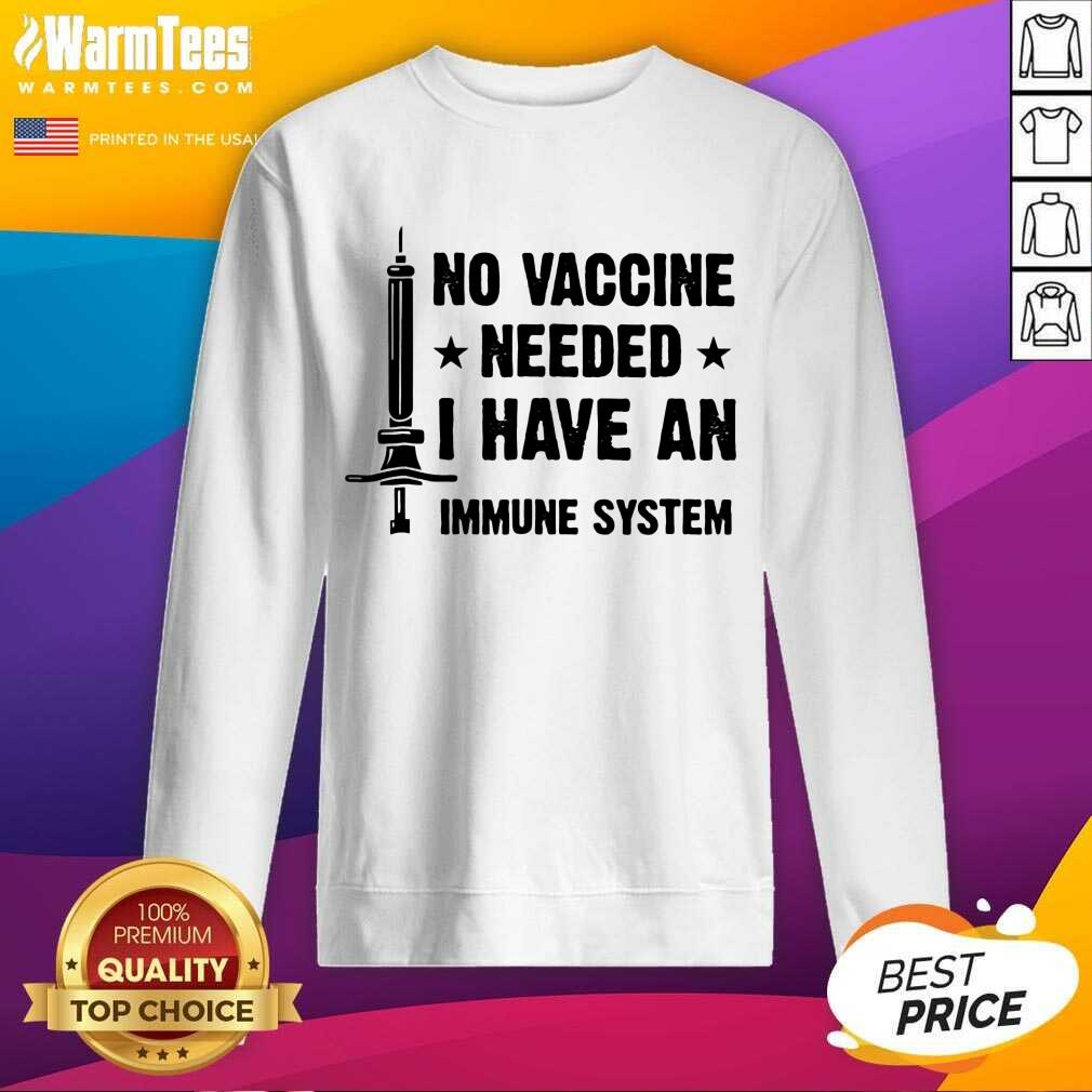 Top Vaccine Needed Immune System Great Shirt - Image 3