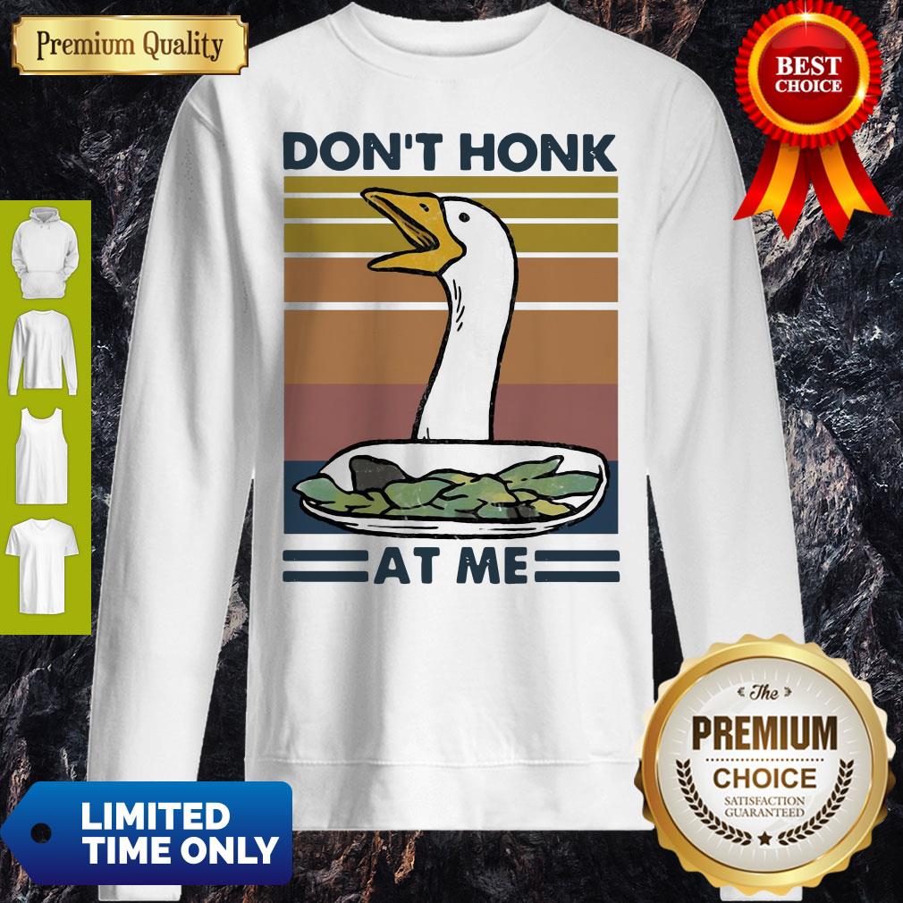 Top Vintage Duck Don’t Honk At Me Shirt - Image 4