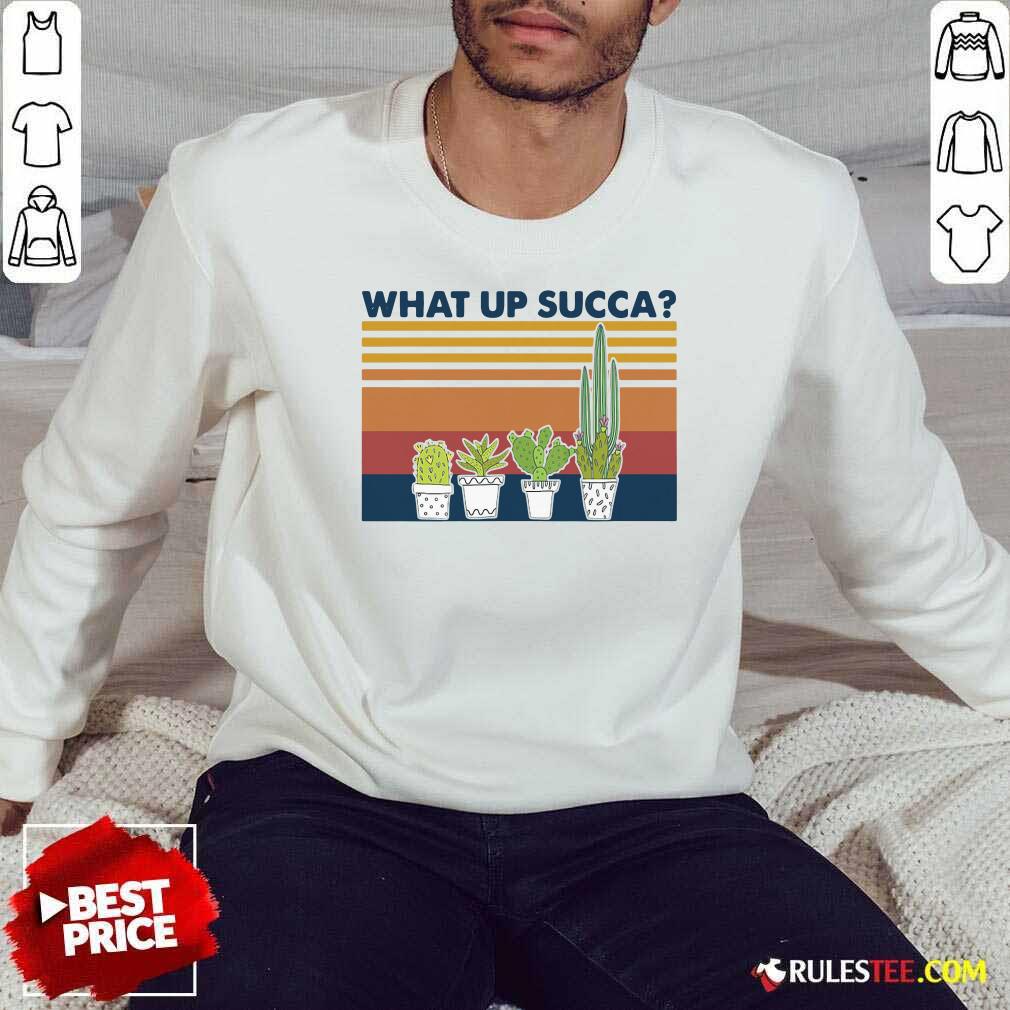 Top Vintage Gardening What Up Succa T-Shirt - Image 5
