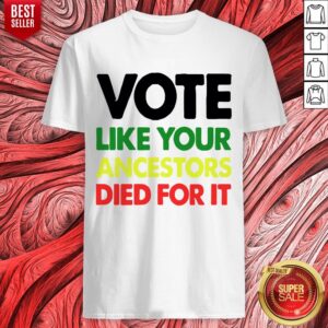 Top Vote Like Your Ancestors Died For It Shirt